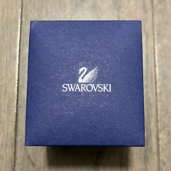 Y2K Vintage Swarovski Crystal Sterling Silver Ring Size 5 - Picture 4 of 11